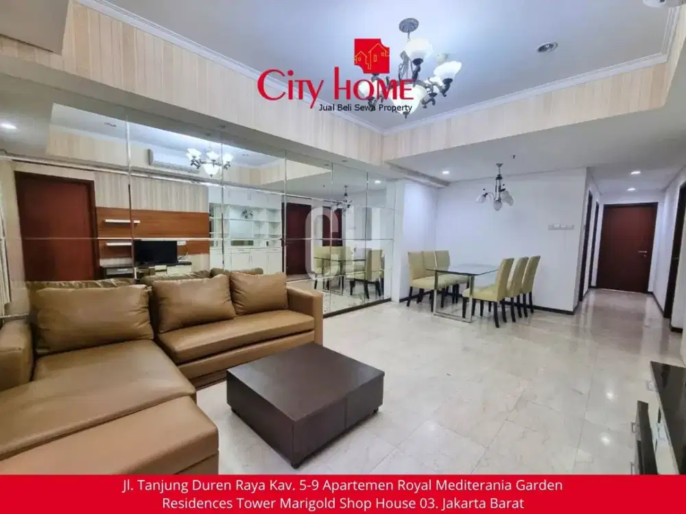 Dijual Apartemen Furnished di Royal Mediterania Garden Residences