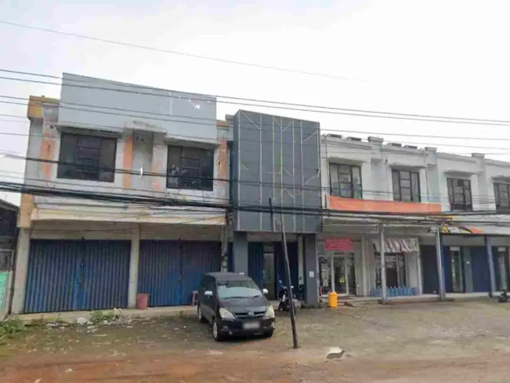 Ruko gandeng 2 lantai jual cepat murah 1.98 M strategis pinggir jalan raya wanaherang gunung putri bogor