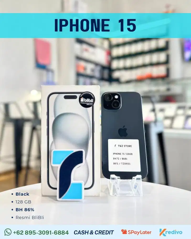 IPHONE 15 128GB - BLACK