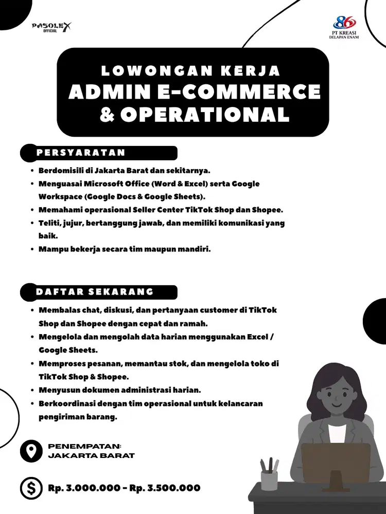 ADMIN E-COMMERCE & OPERATIONAL