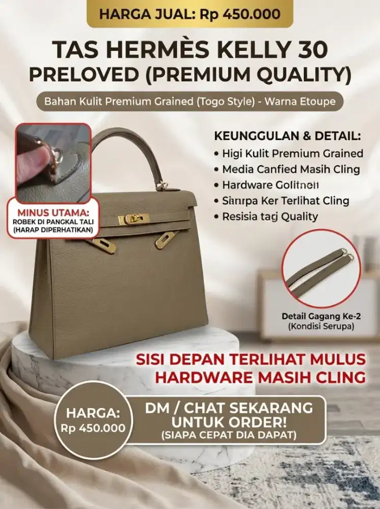 PL bag Hermes kelly premium
