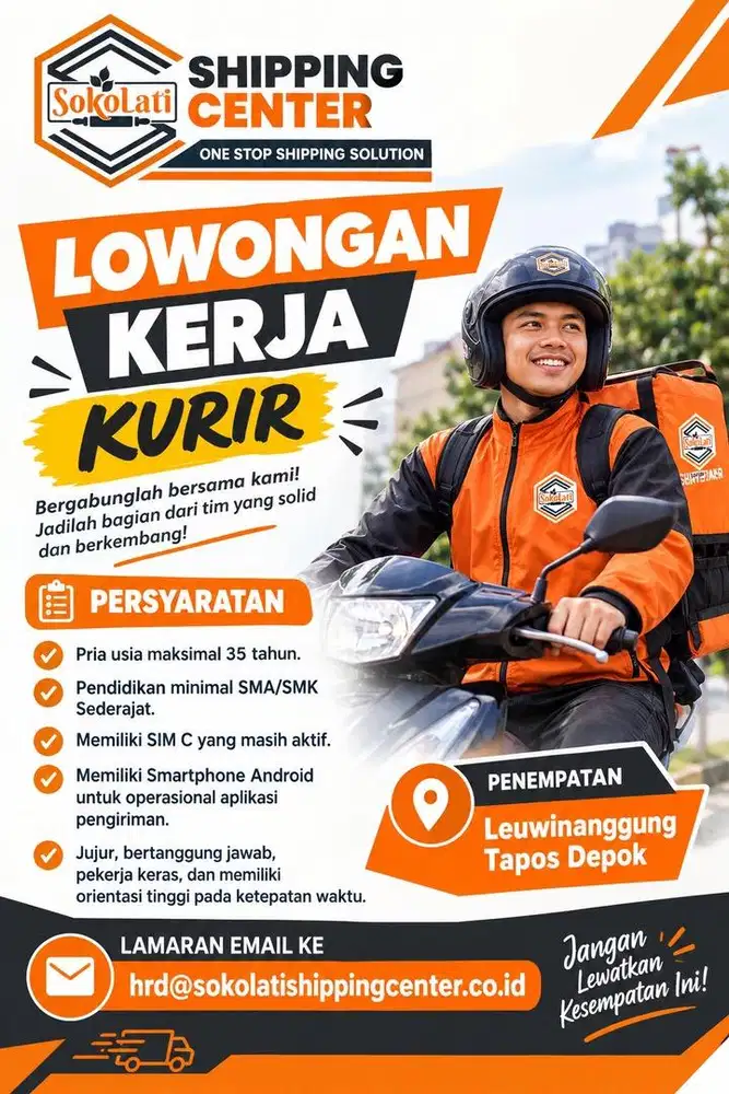 Lowongan kurir penjemputan
