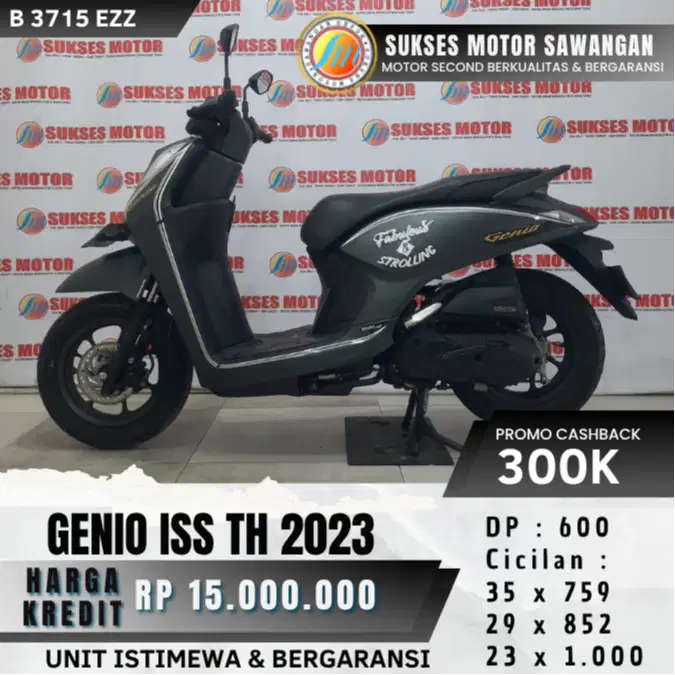 DP 600 CASH KREDIT HONDA GENIO ISS TH 2023 UNIT MULUS BERGARANSI