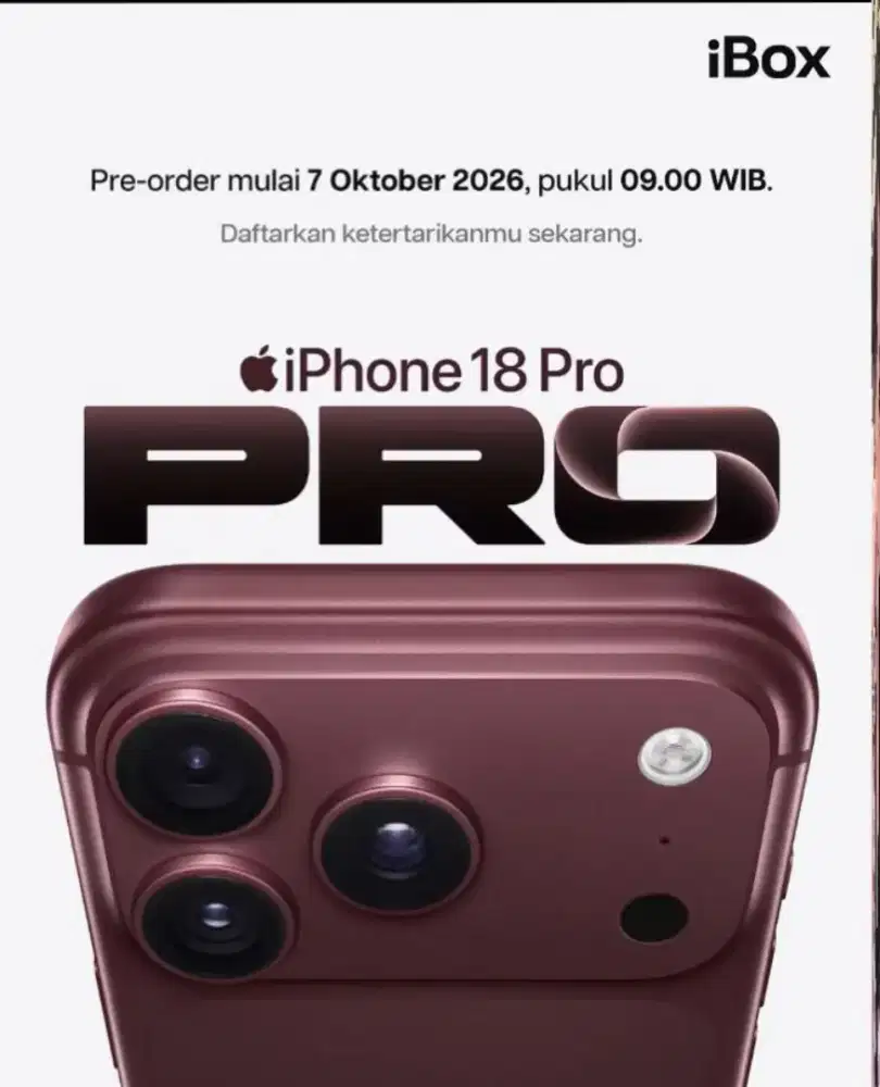 pre order iphone 18 terbaru modal ktp aja