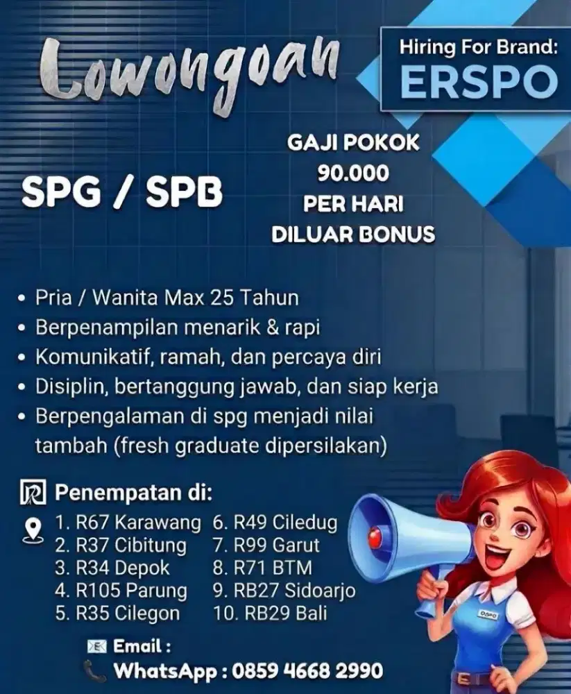SPG/B Ramayana untuk brand Fashion