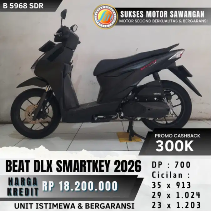 DP 700 HONDA NEW BEAT DELUXE SMARTKEY TH 2026 BEAT KEYLESS UNIT MULUS