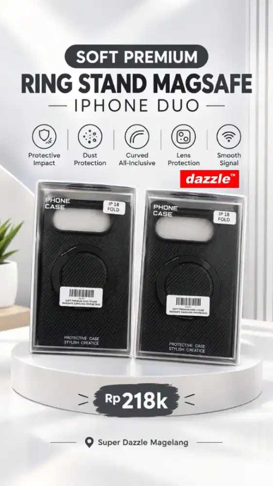 Soft Premium Ring Stand MagSafe Iphone Duo