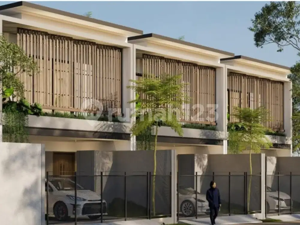 Dijual Rumah Semi Villa Modern SHM 3 Kamar Renon Pusat Denpasar Bali