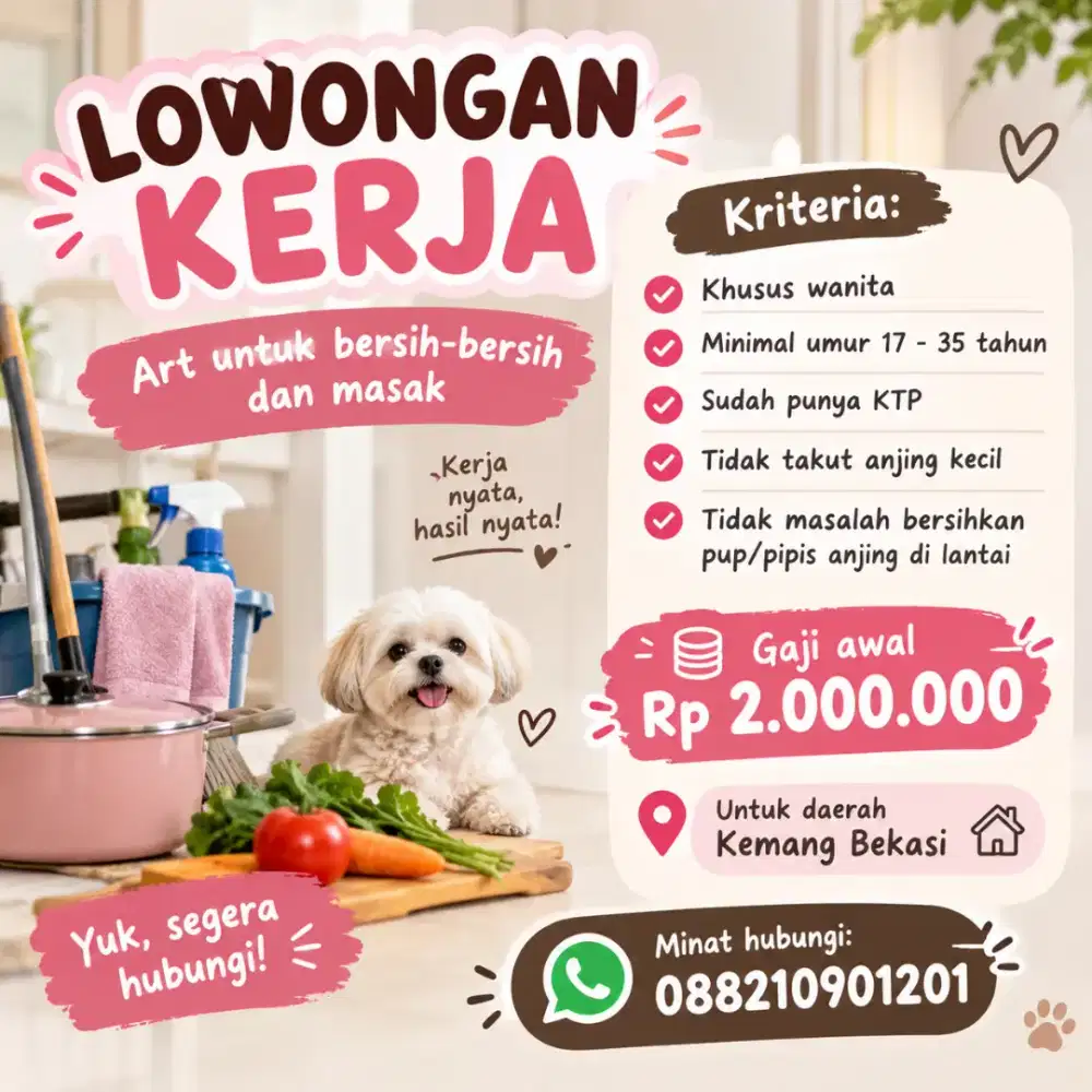 LOWONGAN KERJA ART