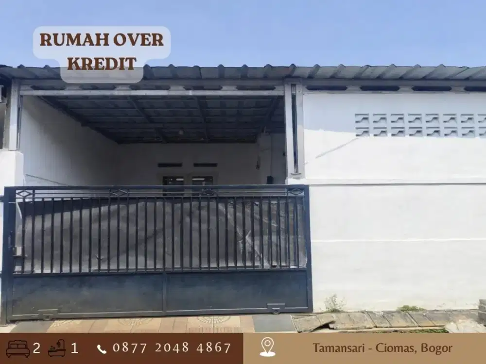 Rumah Over Kredit 73JT di Tamansari Ciomas Bogor dkt Stasiun KRL