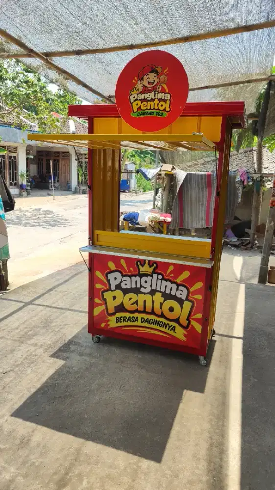 Sedia Gerobak Angkringan, Bakso Mie Ayam, Bubur, Sate, Soto, Pecel dll
