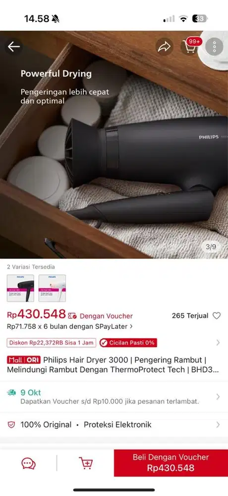 Hairdryer phillips