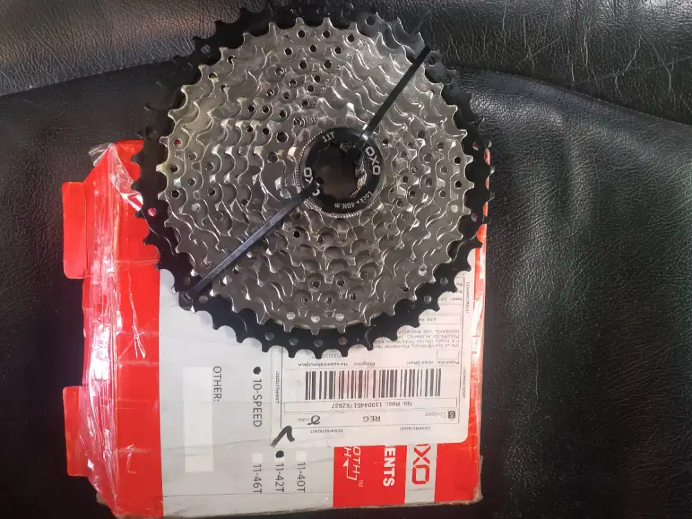 Sproket baru merk OXO edisi salah beli 10 speed 11t-42t