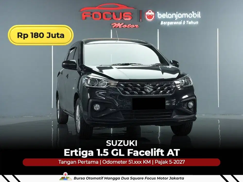 [ GARANSI 5THN ] Suzuki Ertiga 1.5 GL Facelift AT 2022/2023/2024