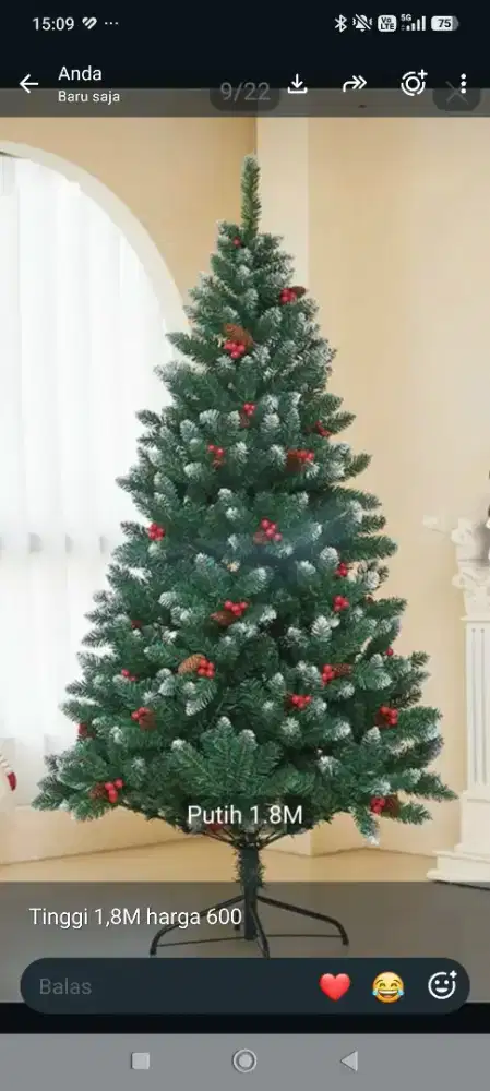 Pohon Natal model terbaru