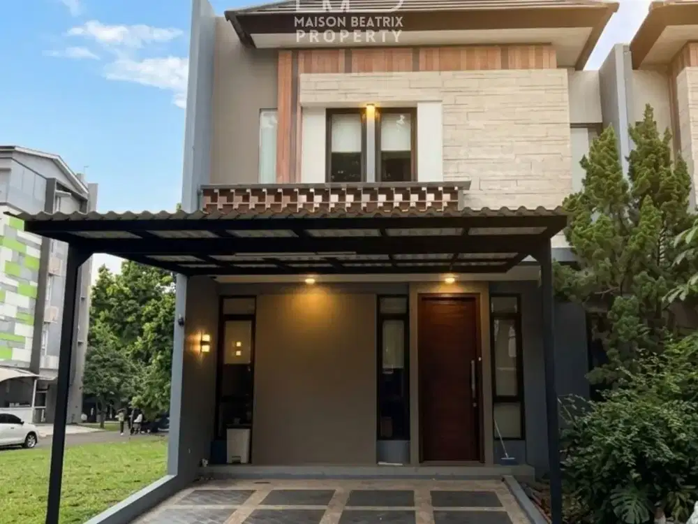 DISEWAKAN! RUMAH 2 LANTAI FURNISHED SIAP HUNI DI REGENTOWN BSD