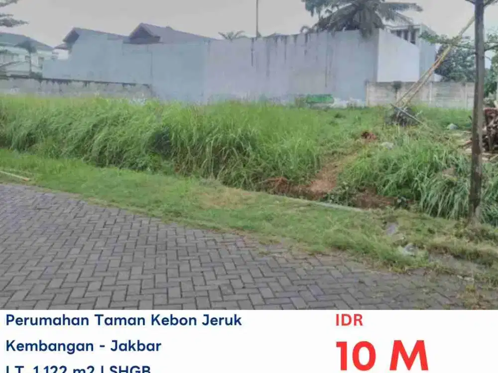 dijual lelang tanah taman kebon jeruk