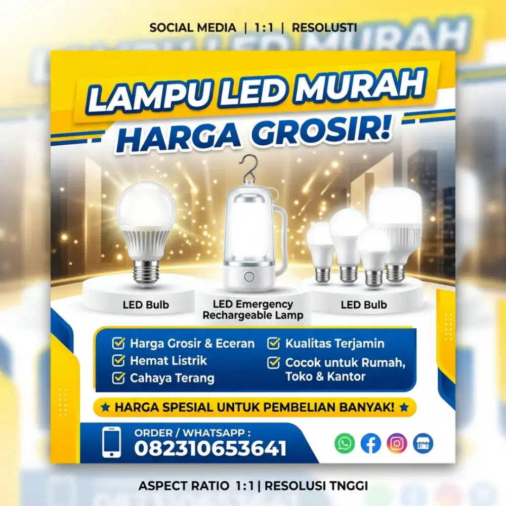 Jual lampu led harga grosir bogor