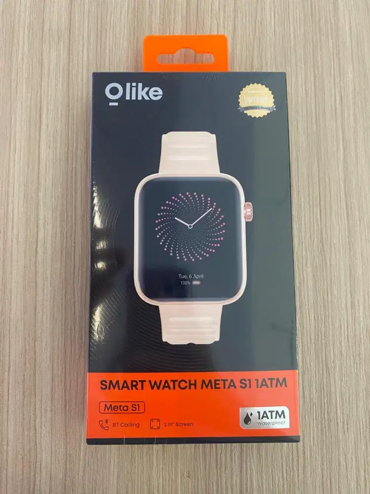 smartwatch olike meta s1 atm pink