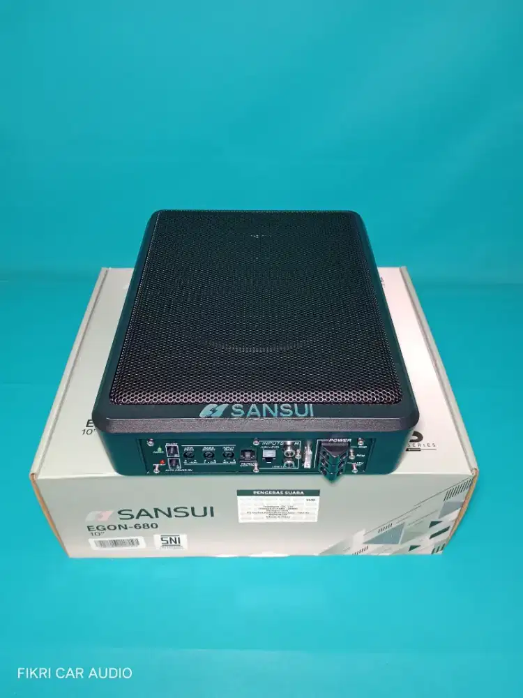 PLES PASANG Subwoofer Kolong Aktip Bawah Jox SANSUI EGON-680 10 800W