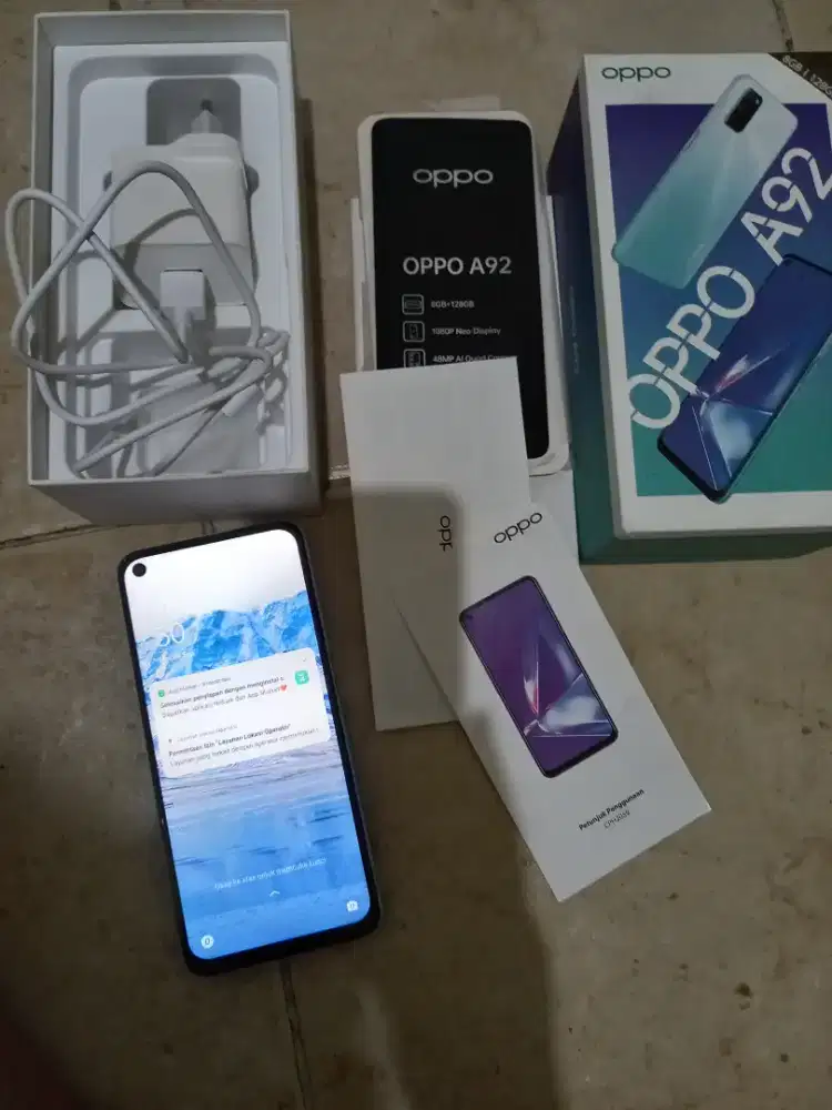 Hp oppo a92 fullset ram 8/128