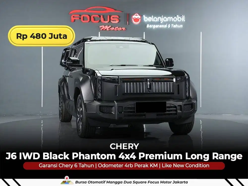 [GARANSI 5TH 4x4 KM 4RB] CHERY J6 J 6 IWD BLACK PHANTOM 2024/2025/2026