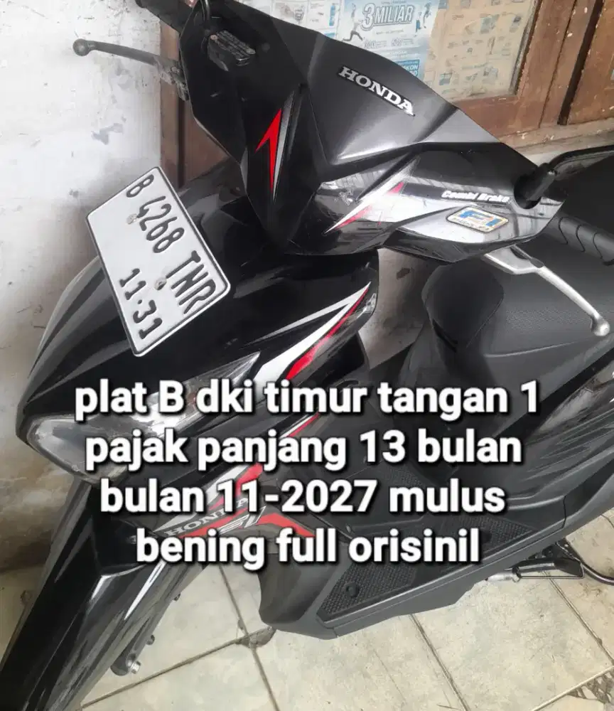 Honda vario 110 Led 2016 cbs combi break cw asli hitam B dki timur