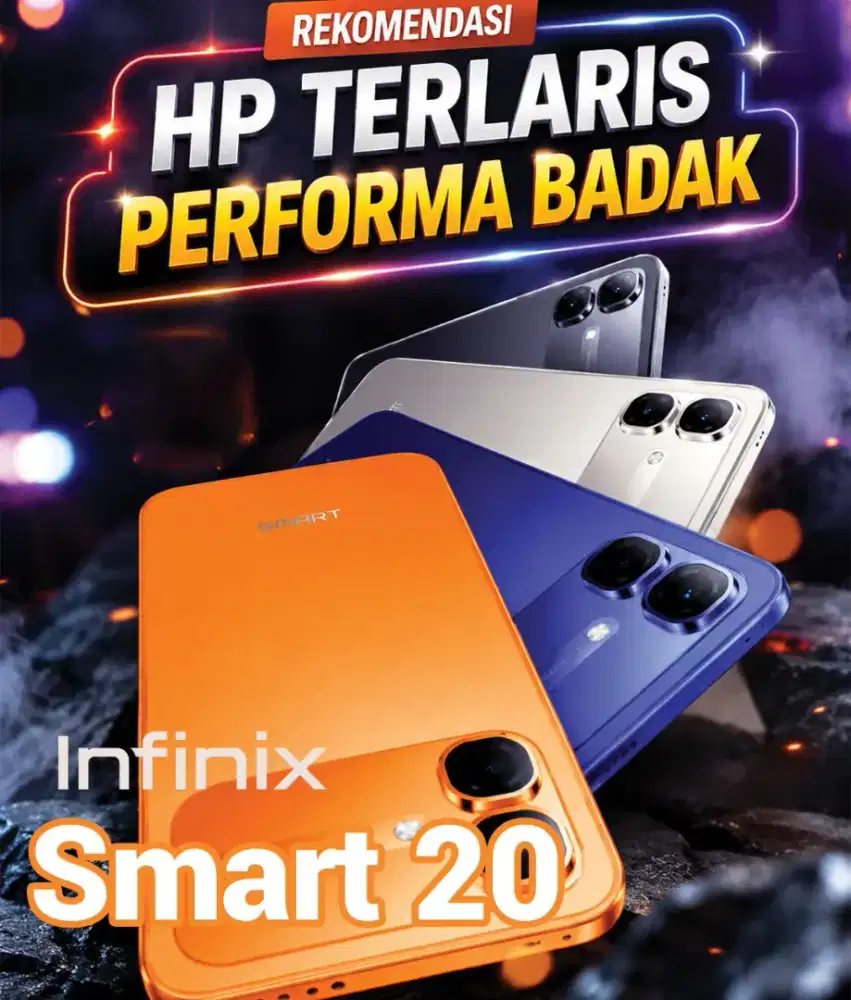 HP Baru Infinix smart 20 tersedia Ram 4/64 dan Ram 4/128