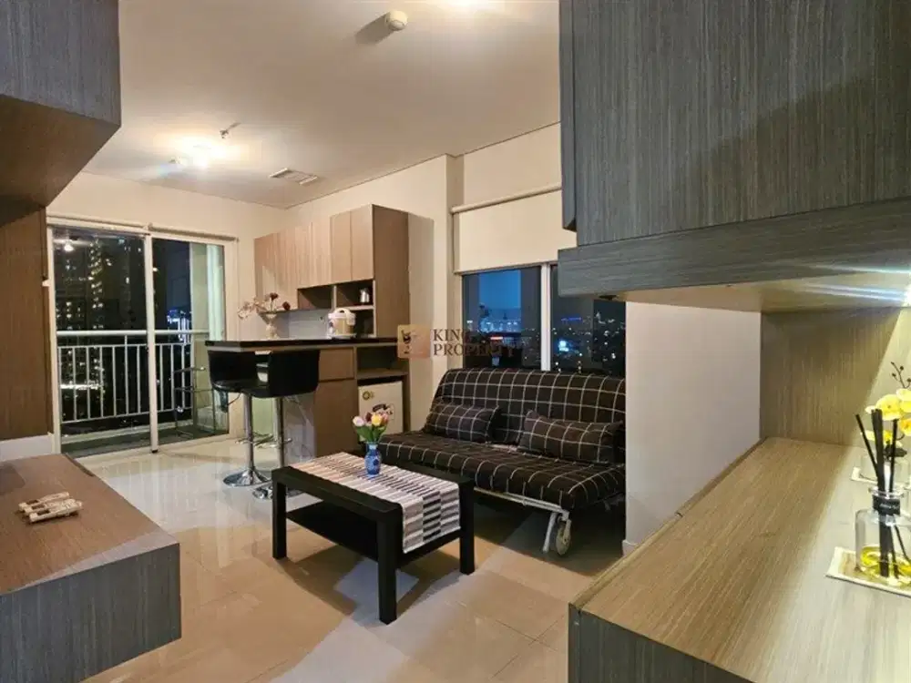 Dekat Central Park & Neo Soho Disewa 2BR Hook 52m Apartemen Madison Park Full Furnished Siap Huni, Fasilitas Gym, Kolam Renang, Billiard, Sky Garden.