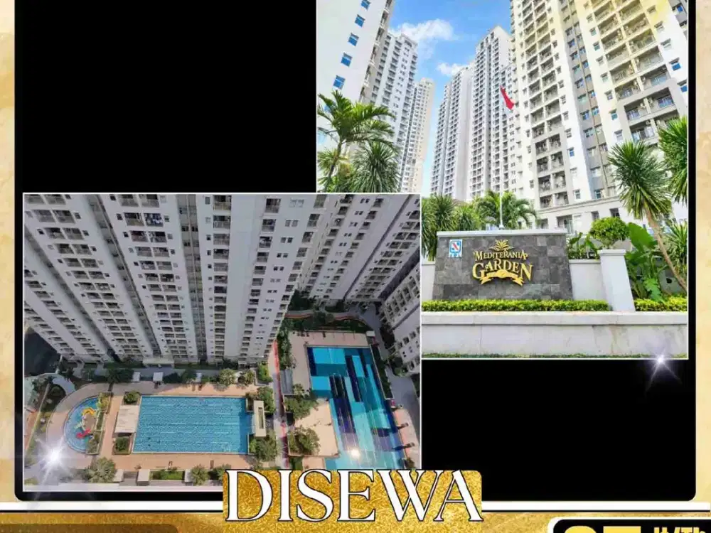 DISEWA APARTEMEN 2 BR HOOK DI MEDITERANIA GARDEN RESIDENCE 2 TANJUNG DUREN JAKARTA BARAT