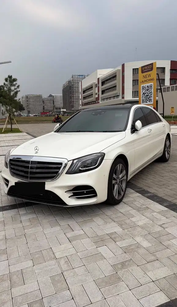 FOR SALE — MERCEDES-BENZ S400L 2015 WHITE ON BROWN
