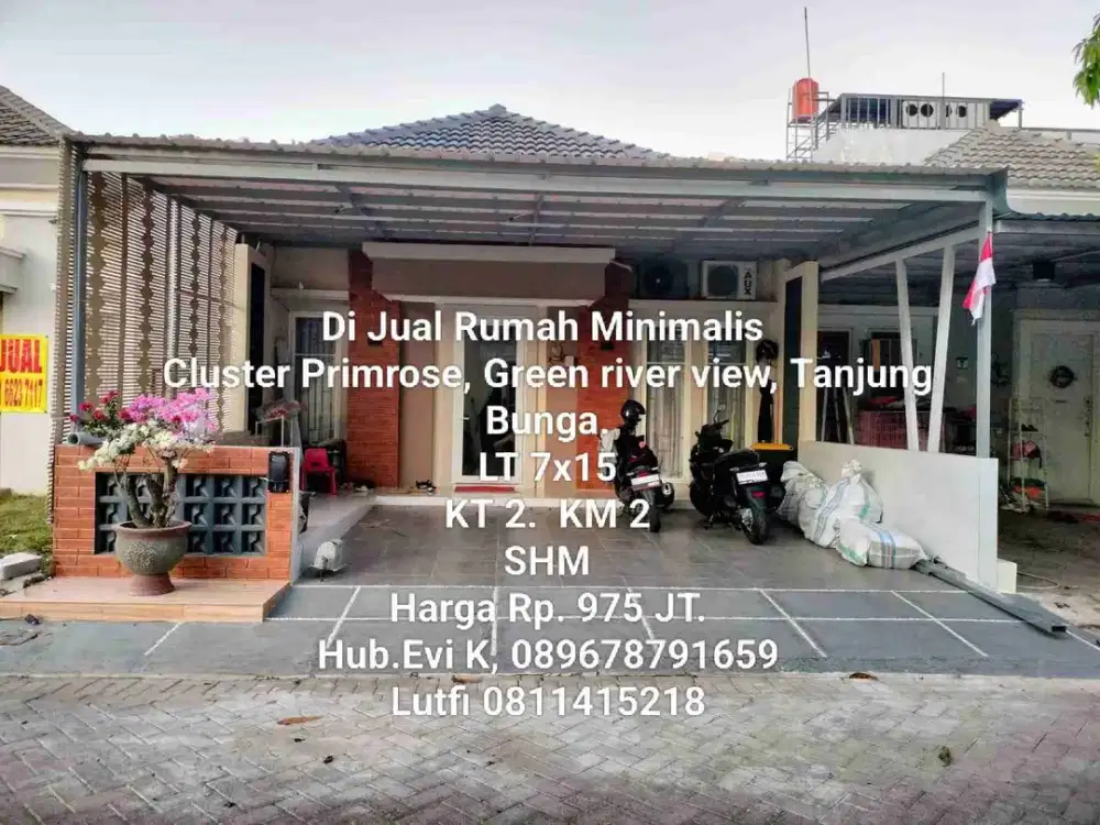 Di Jual Rumah Minimalis, Primrose, Green river view, Tanjung Bunga