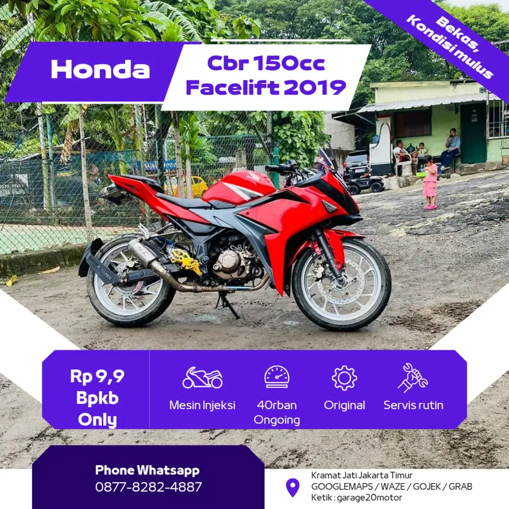 Honda Cbr 150cc Facelift Modif Stnk Hilang  Tahun 2019