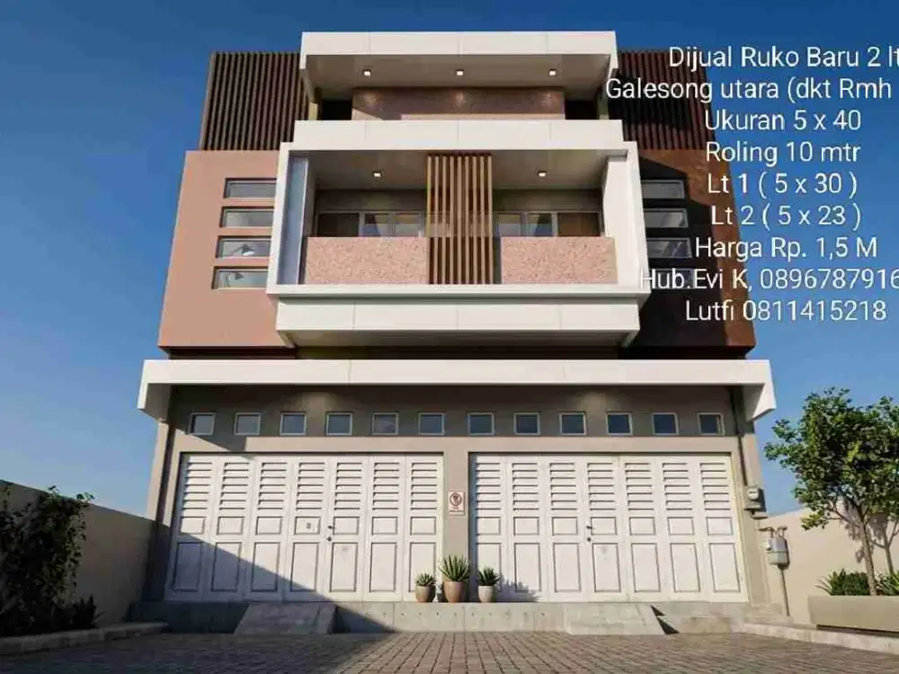 Di Jual Ruko Baru 2 lt, Galesong utara.