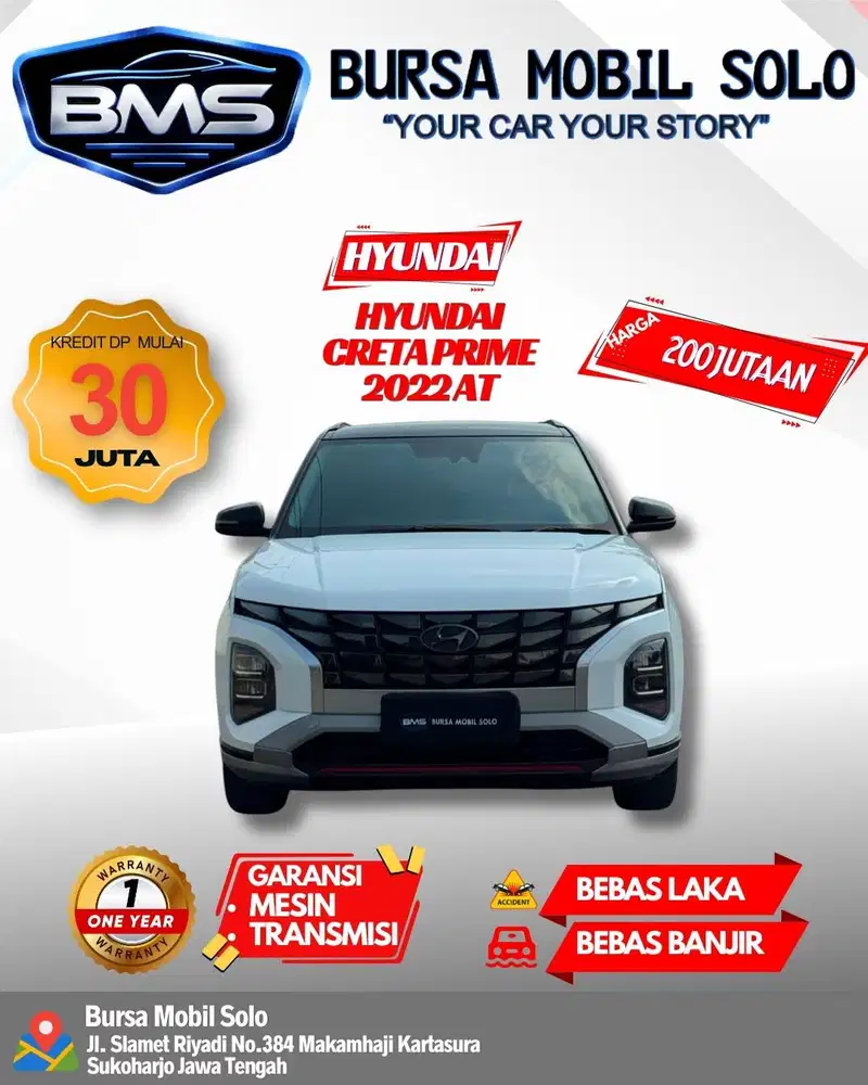 CRETA PRIME TWO TONE 2022 MATIC TOP KONDISI