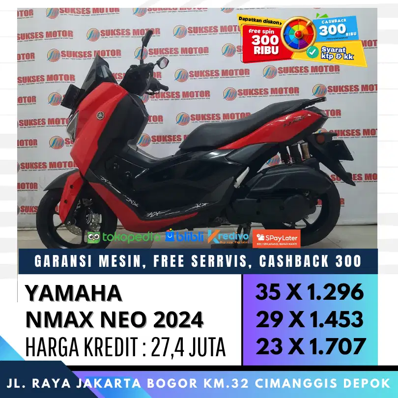 YAMAHA NMAX NEO 2024 MULUS CASH KREDIT PROMO CASHBACK 300 BEGARANSI