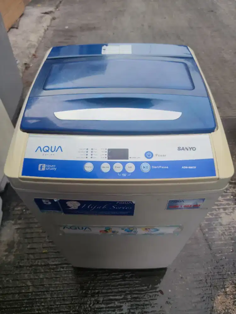 MESIN CUCI 1 TABUNG AQUA 8KG OTOMATIS NORMAL