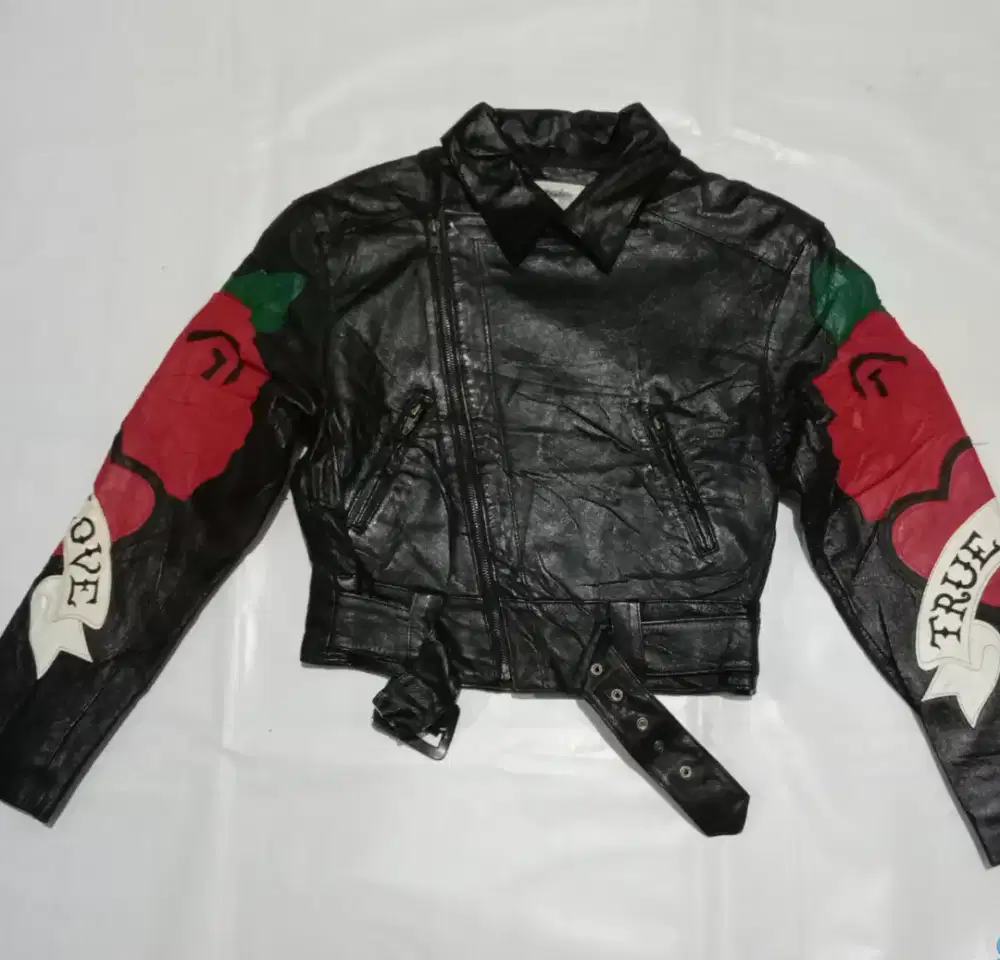 Jaket Kulit ramones like new