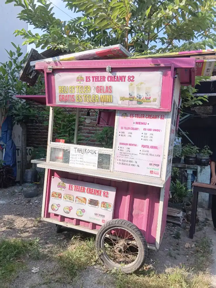 Jual rombong dan tempat usaha nya