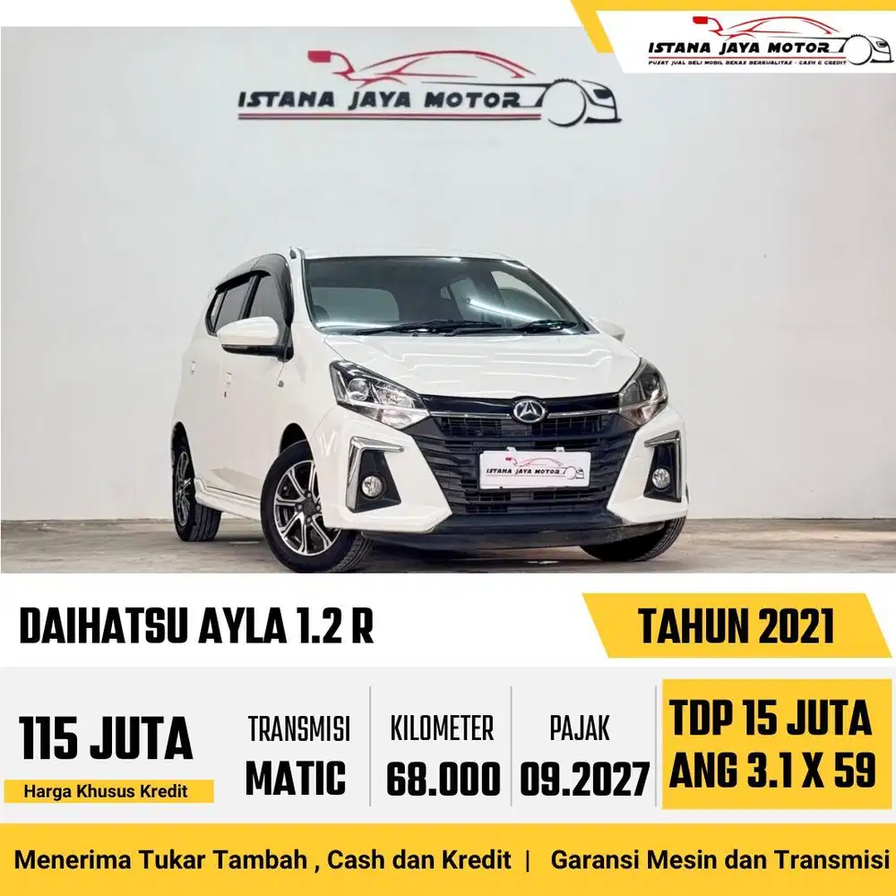 Daihatsu Ayla R 1.2 Automatic NIK 2021 Putih