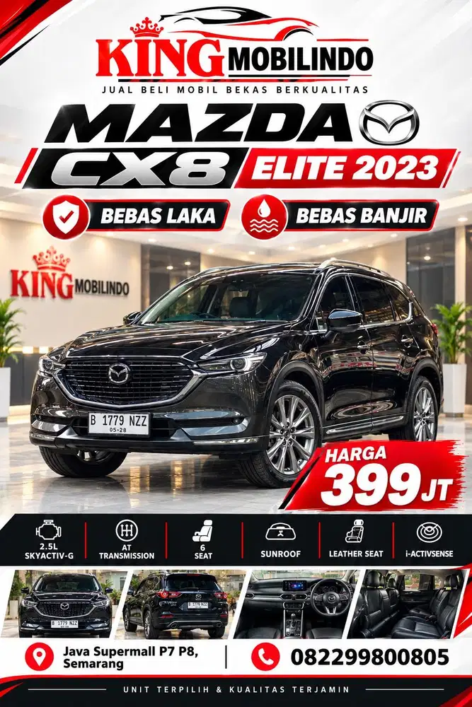 (King Mobilindo) Mazda CX8 Elite 2023 Kondisi TOP