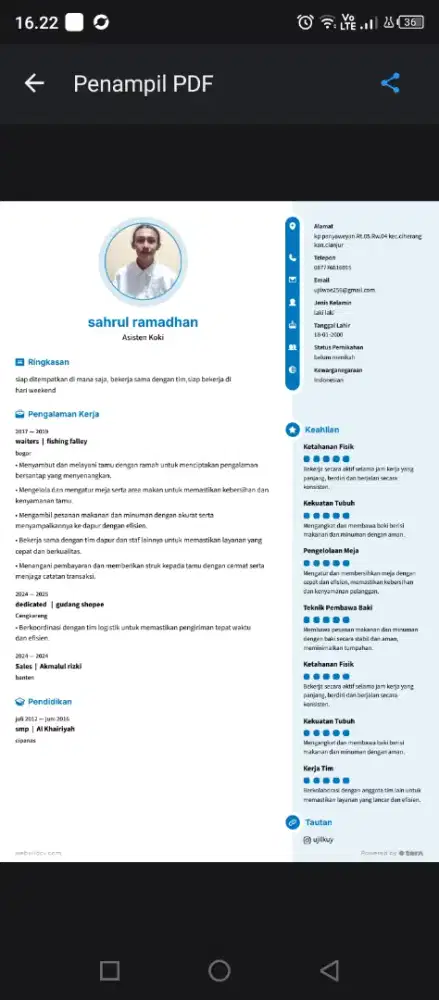 Info lowongan langsung berangkat