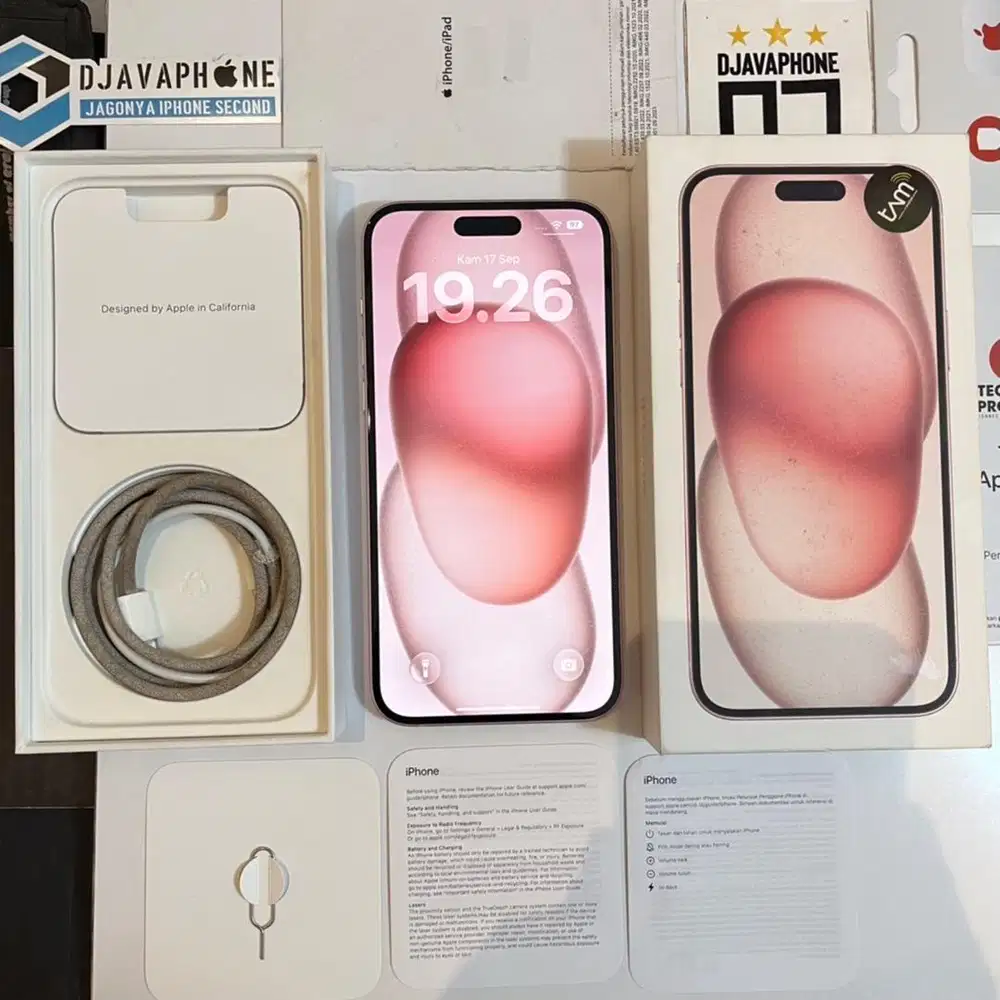 iPhone 15 Plus Pink 256GB Ex iBox Resmi