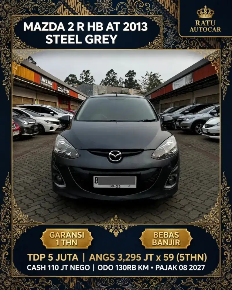 DP PROMO 5JT MAZDA 2 R HB MATIC 2013 GREY