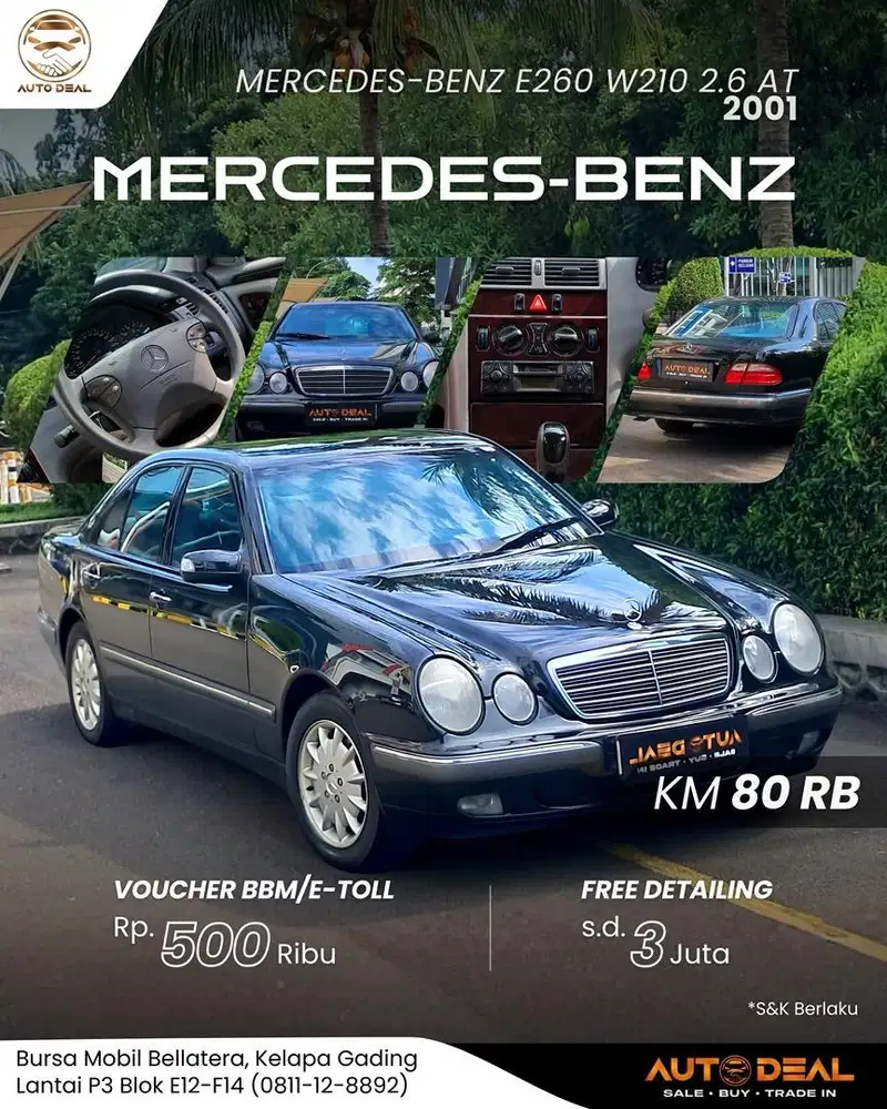 Mercedes-Benz E260 W210 2.6 AT 2001