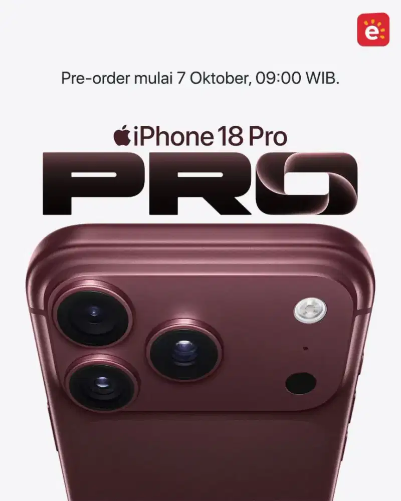 YUK IKUTAN PRE-ORDER IPHONE 18 PRO & PRO MAX SEBELUM KETINGGALAN