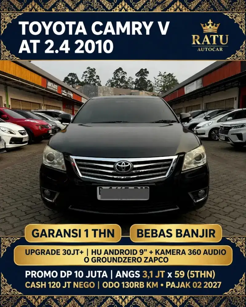 DP 10 JT TOYOTA CAMRY V MATIC 2010 FULL UPGRADE