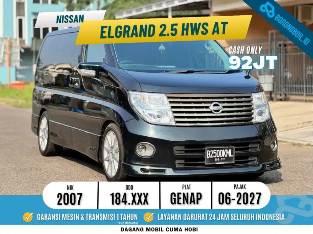 Elgrand HWS At 2007 Hitam