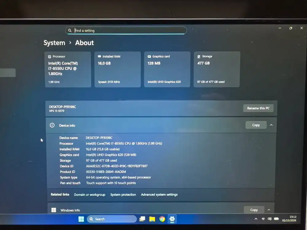 Jual laptop Dell XPS 1370