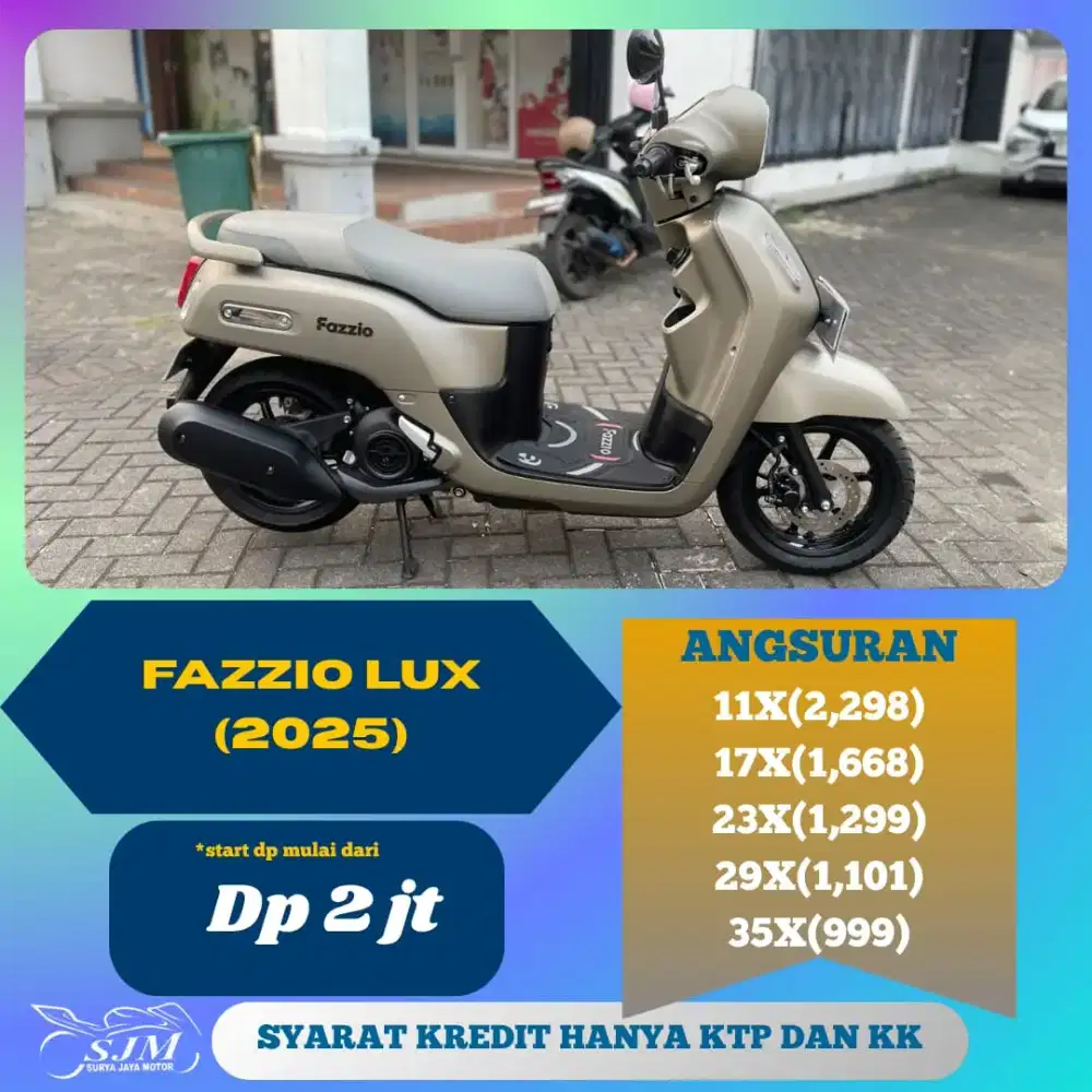 YAMAHA FAZZIO LUX 2025 CASH & KREDIT